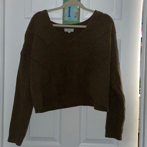 Knitted Cropped Sweater